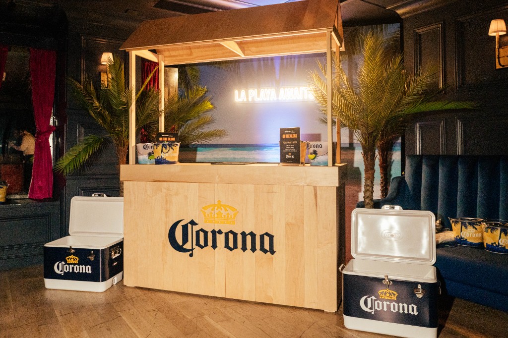 Corona bar activation at SB Nation's On The Clock NBA Draft Party