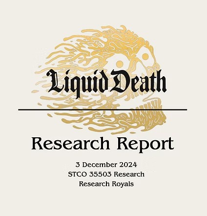 Liquid Death research report cover